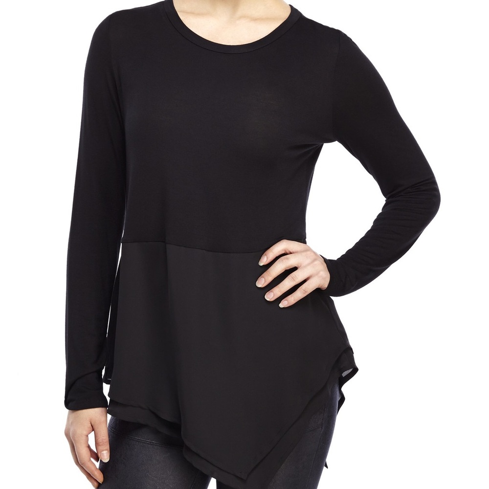 Laundry by Shelli Segal asymmetrical long sleeve